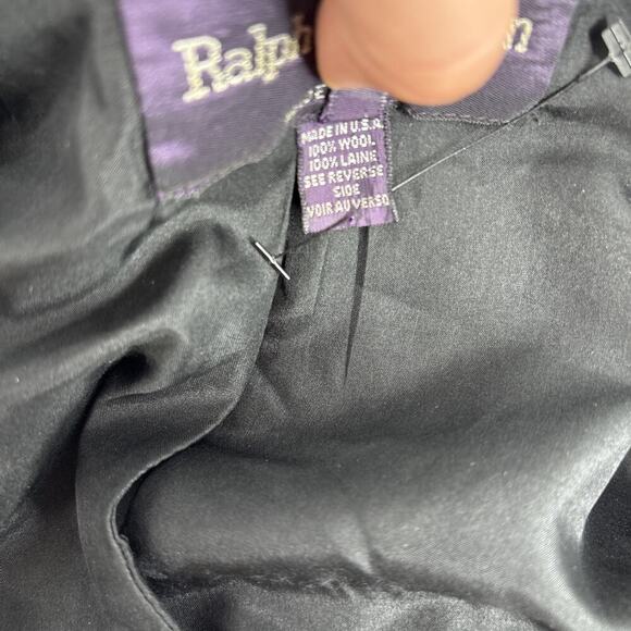 Ralph Lauren Collection Vintage Wool Military Army Officer Jacket Blazer 80s 90s - Picture 11 of 16